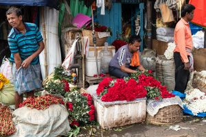 vendedores na rua. flores é parte de outras estórias por Ca Mila